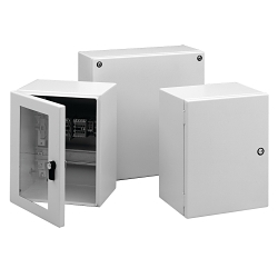 nVent Hoffman INLINE™ LSC151512 A54 Enclosure, 150 mm L x 150 mm W x 120 mm D, NEMA 4 NEMA Rating, Steel