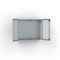 nVent Hoffman MAD1001030R5 2-Door Wall Mount Enclosure, 1000 mm W x 300 mm D x 1000 mm H, NEMA 12/13/IK10/IP55 NEMA Rating, Mild Steel