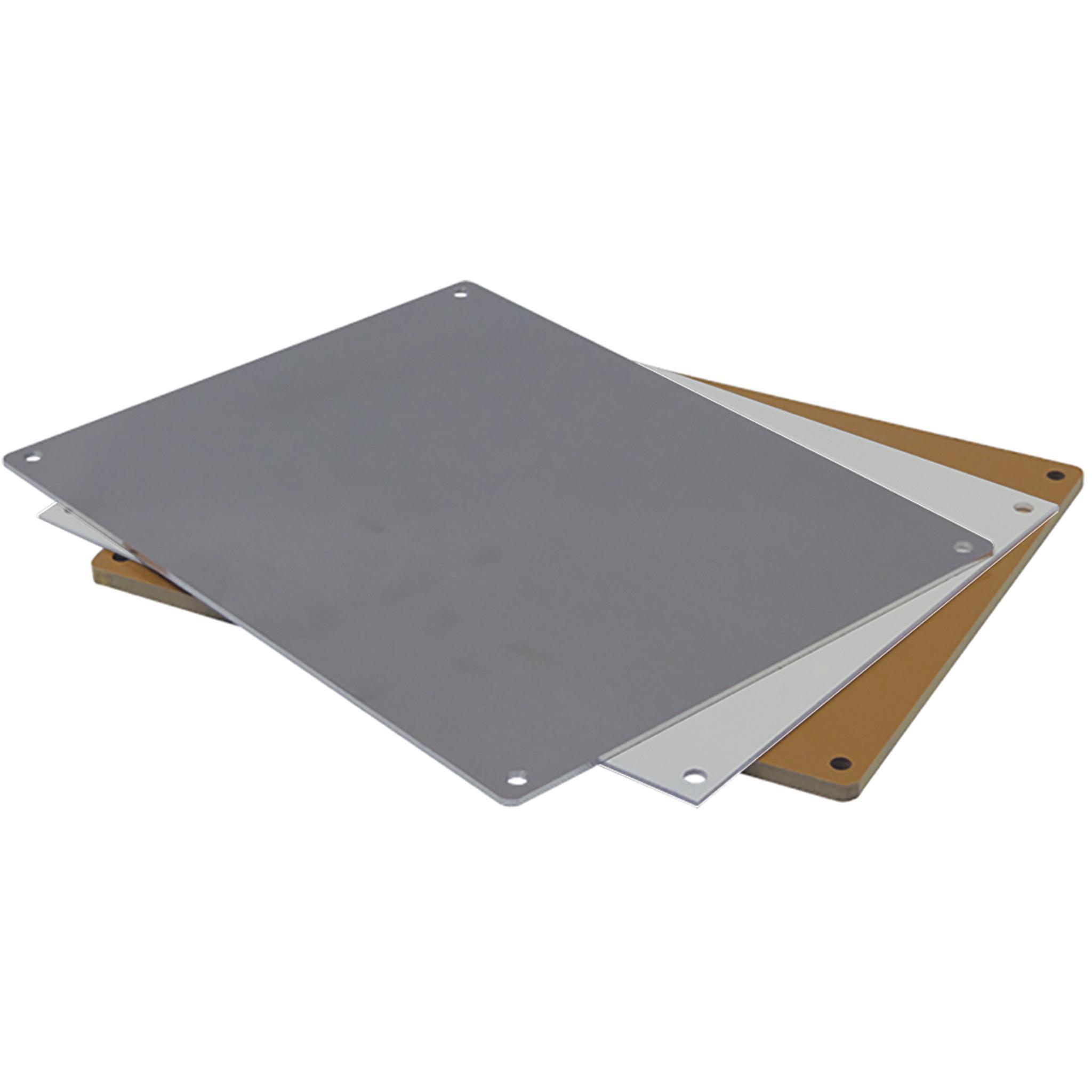 nVent MP1008A VJ Mounting Plate, 0.38 in L x 8 in W x 10 in H, Aluminum, Unpainted