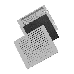 nVent Hoffman TEP4 TEP Side Mount Exhaust Grille, ABS, Light Gray