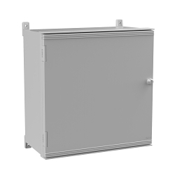 nVent Hoffman ULTRX™ UU606030 UX1 Solid Door Enclosure, 24.61 in L x 24.09 in W x 12.64 in D, NEMA 4X/IP66 NEMA Rating, Fiberglass