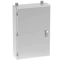 nVent Hoffman XD161208E1PTSS4 Mounting Enclosure, 12 in W x 8 in D x 16 in H, NEMA 3R/4/4X/3RX/IP66/IP69 NEMA Rating, 304 Stainless Steel