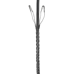Hubbell Wiring Device-Kellems 02202012 Standard Duty Lace Closing Split Mesh Double Eye Single Weave Support Grip, 490 lb Breaking Strength, 3-1/2 to 4 in Cable, Bronze, TiN Coated