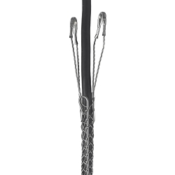 Hubbell Wiring Device-Kellems 02203003 Standard Duty Rod Closing Split Mesh Double Eye Single Weave Support Grip, 1020 lb Breaking Strength, 0.75 to 0.99 in Cable, Bronze, TiN Coated