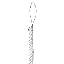 Hubbell Wiring Device-Kellems 02203017 Standard Duty Rod Closing Split Mesh Single Eye Single Weave Support Grip, 161 lb Breaking Strength, 1 to 1.24 in Cable, Bronze, TiN Coated