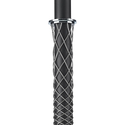 Hubbell Wiring Device-Kellems 02211041 Closed Mesh Single Weave Ring Conduit Riser Grip, 2680 lb Breaking Strength, 2 to 2.49 in Cable, Bronze, TiN Coated