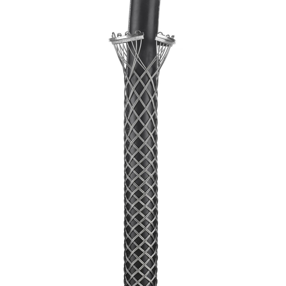 Hubbell Wiring Device-Kellems 02212040 Standard Duty Lace Closing Split Mesh Double Weave Ring Support Grip, 2110 lb Breaking Strength, 1.75 to 1.99 in Cable, Bronze, TiN Coated