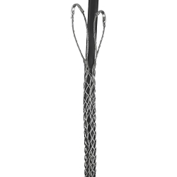 Hubbell Wiring Device-Kellems 2407003 Heavy Duty Lace Closing Split Mesh Double Eye Double Weave Support Grip, 7300 lb Breaking Strength, 1.2 to 1.5 in Cable, Stainless Steel