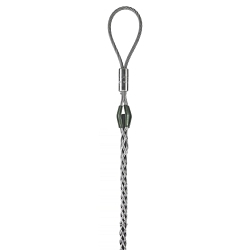 Hubbell Wiring Device-Kellems 03302050 Standard Multiple Strength Non-Mounted Pulling Grip, 1 to 1.24 in Dia Cable, 52 in L Mesh, 1/2 in Dia Eye, 4920 lb Load, Galvanized Steel