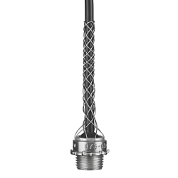 Hubbell Wiring Device-Kellems 073031204 Dust Tight Light Duty Standard Wide Range Strain Relief Grip, 1 in Trade, 0.73 to 0.97 in Cable Openings, Aluminum/Steel, Galvanized