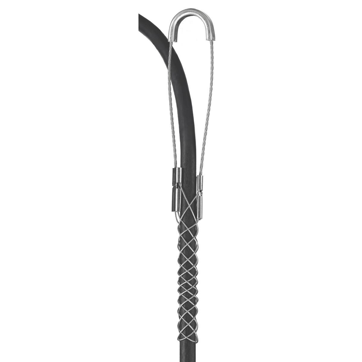 Hubbell Wiring Device-Kellems 073041279 Closed Mesh Single Eye Wide Range Bus Drop Support Grip, 100 lb Breaking Strength, 0.56 to 0.73 in Cable, Steel, Galvanized