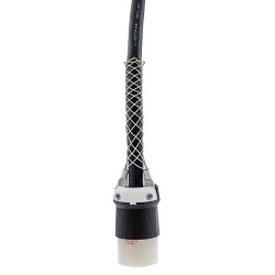 Hubbell Wiring Device-Kellems 07310003 2-Eyelet Light Duty Standard Strain Relief I-Grip, 0.56 to 0.73 in Cable Openings, Steel, Galvanized/Plastic Coated