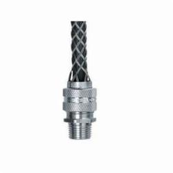 Hubbell Wiring Device-Kellems 07401025 Deluxe Form 4 Liquidtight Standard Duty Strain Relief Deluxe Cord Grip, 1 in Trade, (1) Conductors, 7/8 to 1 in Cable Openings, Aluminum/Stainless Steel
