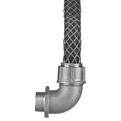 Hubbell Wiring Device-Kellems 074011046 Form 5 Liquidtight Standard Duty Strain Relief Deluxe Cord Grip, 1-1/2 in Trade, (1) Conductors, 1-1/8 to 1-1/4 in Cable Openings, Aluminum/Stainless Steel