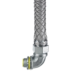 Hubbell Wiring Device-Kellems 074093548 Insulated Male Metallic Liquidtight Connector, 2 in Trade, 8 in Cable Openings, Steel, Zinc Plated