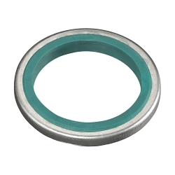 Hubbell Wiring Device-Kellems 20509003 Fabricated Standard Metal Clad Sealing O-Ring, 1 in, For Use With Kellems® Cord Connector, Neoprene/Steel, Metallic/Black Zinc Plated