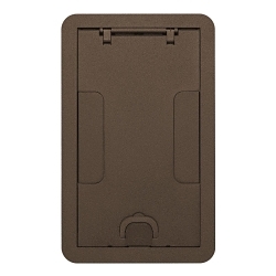 Hubbell Wiring Device-Kellems SystemOne ScrubShield® 24GCCVRBRZ Flush Recessed Surface Style Standard Floor Box Cover, 11.69 in L x 7.19 in W, Cast Aluminum