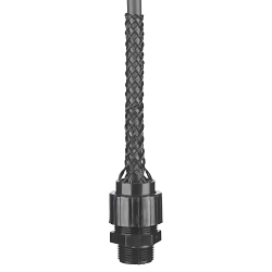Hubbell Wiring Device-Kellems CG306NM Form 1 Non-Metallic Standard Straight Deluxe Cord Grip, 3/8 in Trade, (1) Conductors, 0.312 to 0.375 in Cable Openings, Nylon