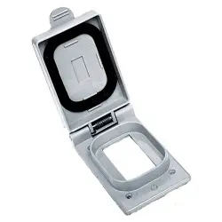Hubbell Wiring Device-Kellems CWP26CR Commercial Grade Molded Standard Weatherproof Cover, Thermoplastic