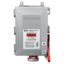 Hubbell Wiring Device-Kellems HBL® Circuit-Lock® HBL530MIF7W 3-Phase Female Grounding Industrial Grade Fused Standard Watertight Pin and Sleeve Mechanical Interlock, 277/480 V AC, 30 A, 4 Poles, 5 Wires
