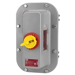 Hubbell Wiring Device-Kellems Wiring Device-Kellems HBLB7NFD26AA 2-Position Complete Non-Fused Standard Hazardous Location Disconnect Switch, 600 V, 60 A, 40 hp, Auxiliary Contact, 3 Poles