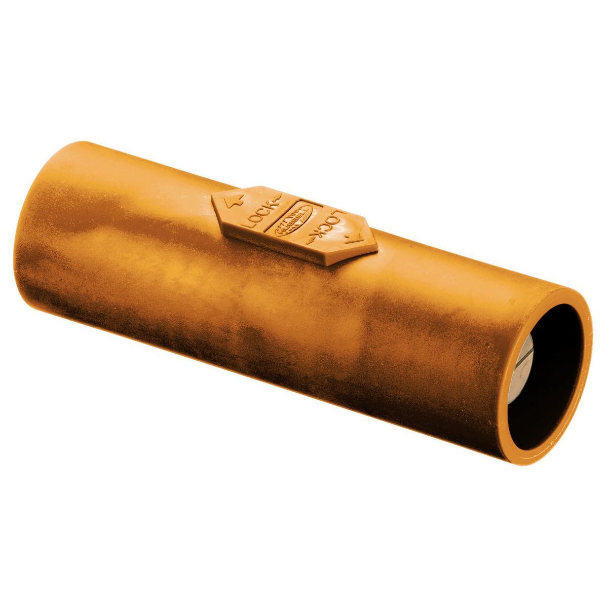 Hubbell Wiring Device-Kellems HBLDMO 16 Series Double Male Gender Reversing Insulated Standard Single Pole Coupler, 600 VAC/250 VDC, 400 A, Pre-Wired Connection