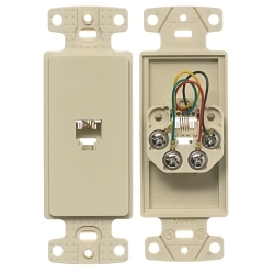 Hubbell Wiring Device-Kellems NS770I Standard Molded-In Decorator Frame, Screw Terminal Connection, Screw Mount