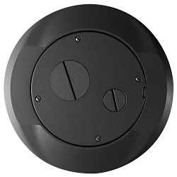 Hubbell Wiring Device-Kellems S1SPFFBL Fire-Rated Poke-Through Sub Plate, 8 in Dia, 2.41 in L, Cast Aluminum