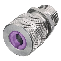 Hubbell Wiring Device-Kellems SHC1028 SHC Form 3 Standard Duty Straight Cord Connector, 1/2 in Trade, (1) Conductors, 0.75 to 0.88 in Cable Openings, Aluminum, Machined