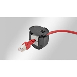 Icotek 45450 Split Cable Gland, 15 mm Dia Cable, For Use With Grommets 1 x KT small, Polypropylene, Black