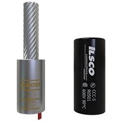 ILSCO ClearChoice® CPML-750 Dual Rated Pigtail Adapter With Insulating Cover, 700 to 750 kcmil Conductor, Die Code: 18, 0.814 in Dia x 3 in L Pin, Aluminum/Copper