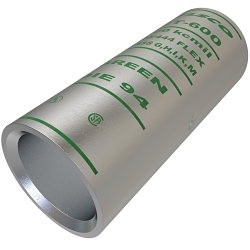 ILSCO SureCrimp® CT-600 CT Series Short Barrel Compression Sleeve, 600 kcmil Copper Conductor, Die Code: I-94, 2-7/8 in L, Copper