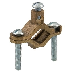 ILSCO ClearChoice® DCGC-1 Type DCGC Ground Rod Clamp, 1/2 to 1 in Conduit, 8 to 2 AWG Conductor, Die Cast Zinc