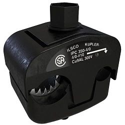 ILSCO KUP-L-Tap® IPC-350-4/0 Type IPC Dual Rated Insulation Piercing Connector, 4/0 AWG to 350 kcmil Aluminum/Copper Conductor, 5/8 in, Copper