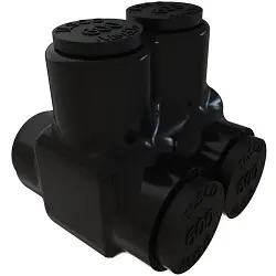 ILSCO NIMBUS® PBTD-2-500 Type PBTD 2-Sided Entry 2-Port Dual Rated Insulated Multi-Tap Connector, Aluminum/Copper Conductor, Aluminum