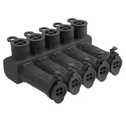 ILSCO SafetySub® PED5-350SS-DB Type PED-SS 4-Port Dual Rated Watertight Multi-Tap Connector, Aluminum/Copper Conductor, Aluminum