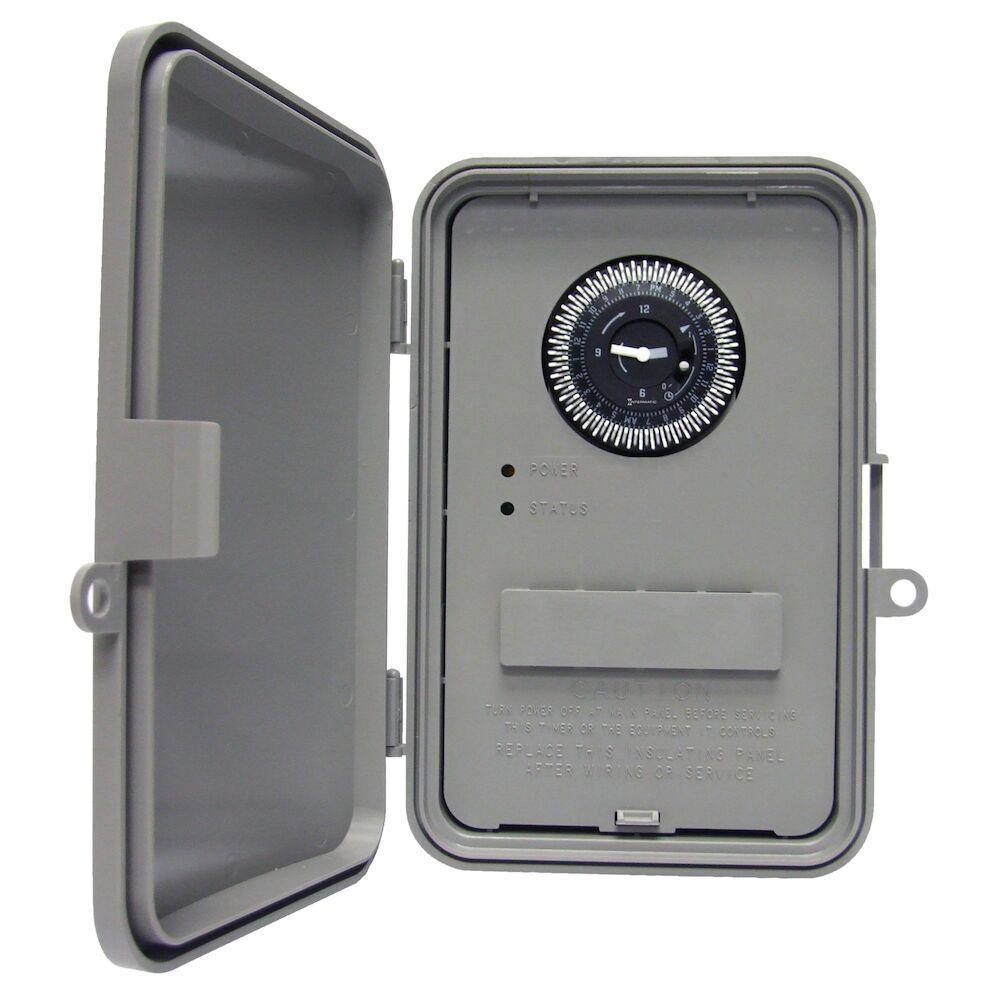 Intermatic GM40AV GM40, 15 min to 24 hr Setting, 120 to 208/240/277 V AC, 1 hp, 2 hp, 2NO-2NC 2 Form C DPDT Contact, 2 Poles