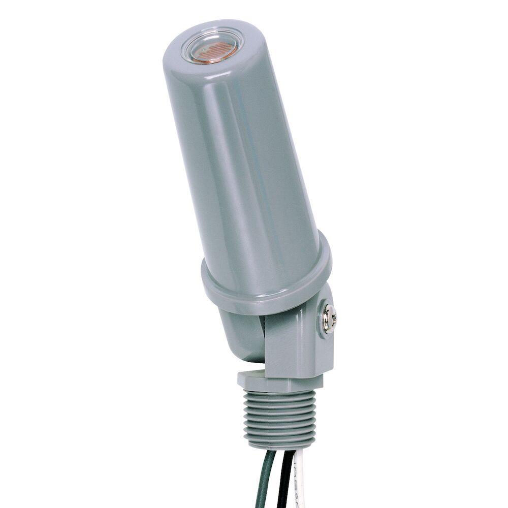 Intermatic K4253 K400 Thermal Photo Cell, 208 to 277 V AC, 15 A, 3100 to 4150 W Tungsten, 1700 to 2300 VA Ballast, Surface Mount, Polycarbonate