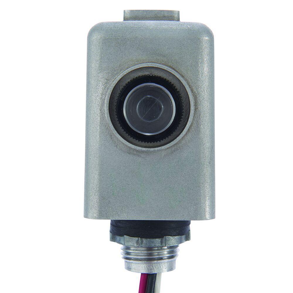 Intermatic K4423M K4100 Stem Mounting Photocontrol, 208 to 277 V AC, 3100 to 4150 W Tungsten, 1700 to 2300 VA Ballast, Box/Fixture Mount, Polycarbonate