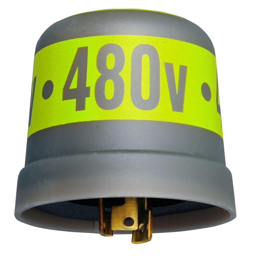 Intermatic LC4535 LC4500 Locking Mounting Thermal Photocontrol, 480 V AC, 7200 W Tungsten, 4000 VA Ballast, Fixture Mount, Polypropylene
