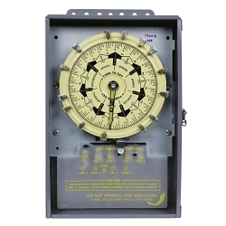 Intermatic T7401BR T7000B Electro Mechanical Timer Switch, 3-1/2 hr to 7 days Setting, 125 V AC, 10 hp, 4NO 4 Form A 4PST Contact, 4 Poles