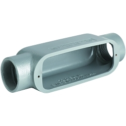 Killark OC-3 O Series Type-C Conduit Body, 1 in Hub, 85 Form, 12 cu-in Capacity, Aluminum, Powder Coated