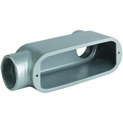 Killark Duraloy® 5 OLB-8M O Series Type LB Conduit Body, 3 in Hub, 173 cu-in Capacity, Malleable Iron, Tri-Coated
