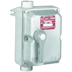 Killark XEDS-100 Non-Fused Disconnect Switch, 600 V AC/250 V DC, 100 A, 30 hp, 75 hp, 3 Poles