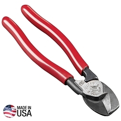 Klein 63215 Compact High Leverage Cable Cutter, 6.6 in OAL, For Wire THK 1/0, Steel Jaw