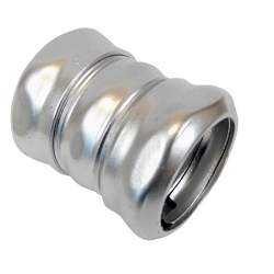 Allied Tube & Conduit CK50RKON Straight Compression Coupling, 1/2 in, For Use With Steel and Aluminum EMT Conduit, Steel, Zinc Plated