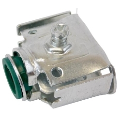Allied Tube & Conduit QL-50DBKON Insulated Throat Quick-Lock Connector, 1/2 in Trade, 0.47 to 0.665/0.45 to 0.635/0.47 to 0.665 in Cable Openings, Steel, Zinc Plated