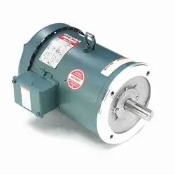 Leeson Ultimate e® 131501.00 4-Pole Continuous Duty AC Motor, TEFC Enclosure, 5 hp, 230/460 V AC, 60 Hz, 3 Phase, 184TC Frame, 1760 rpm Speed, Round/C-Face/Footless Mount