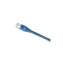 Leviton eXtreme® 62460-20L Molded Standard Patch Cord, Cat 6, 24 AWG UTP Stranded Copper Conductor, 8-Position Modular Plug Connector, 20 ft L Cord, Blue
