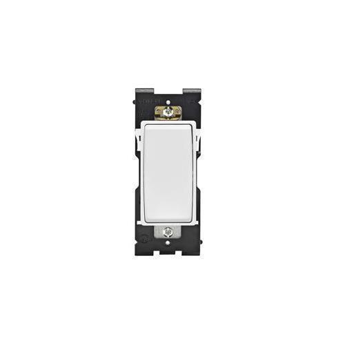 Leviton Renu® RE154-WW 4-Way Self-Grounding Decorative Switch, 120/277 V AC, 15 A, 1/2 hp, 2 hp Power Rating